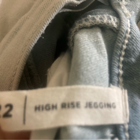 Pacsun High Rise Jeggings size 22 Light blue New without tags - Picture 4 of 4